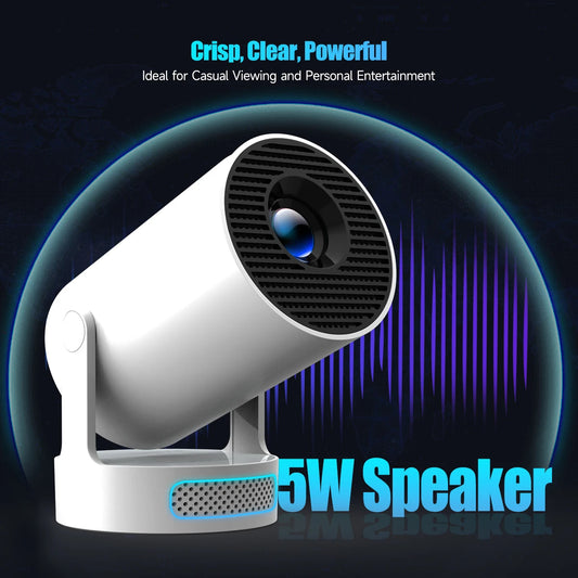 Castly HY300 Pro Smart Mini Projector | 4K Supported • WiFi 6 • Bluetooth 5.4